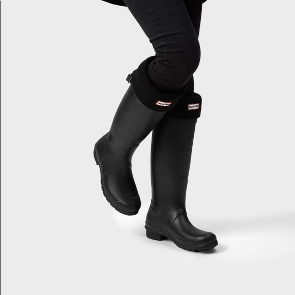 Hunter Women's Original Tall Rain Boots Black 9